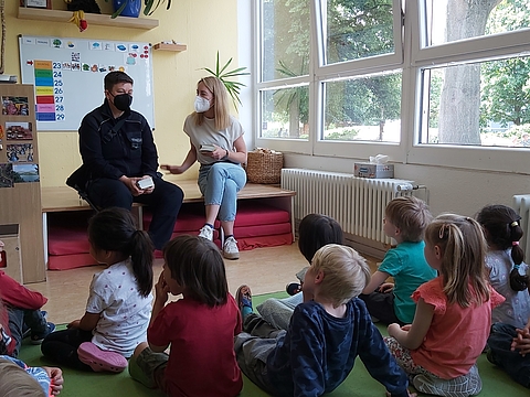 FRÖBEL-Kindergarten Traumzauberbaum Besuch Bezirksstadträtin