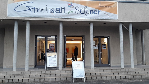 FRÖBEL-Impfaktion im Stadtteilzentrum Treffpunkt Freizeit in Potsdam.