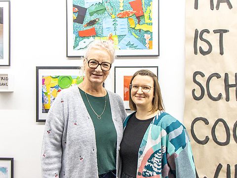 Manuela Reißhauer und Monique Harning bei der A
