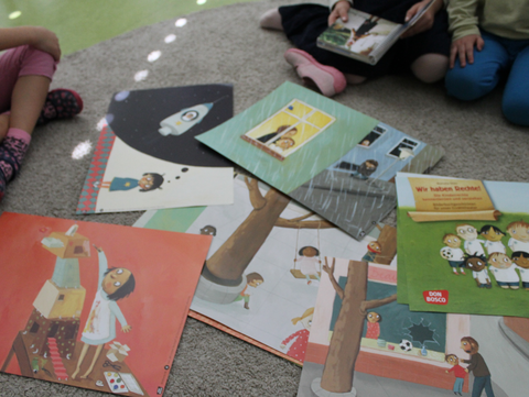 Die Weltkinderwoche im FRÖBEL-Kindergarten Clouthwerke startete mit dem "CockPit der Gefühle"