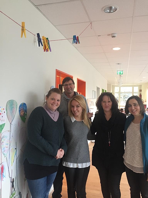 Mit Leitung Simone Gött im FRÖBEL-Kindergarten Finkenberg