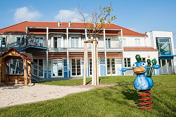 Der FRÖBEL-Betriebskindergarten SKW Piesteritz mit seinem schönen Außengelände