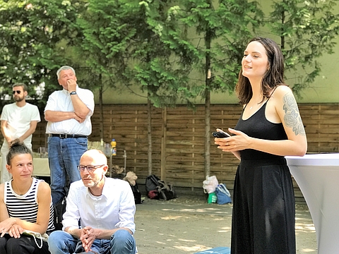 Überraschungsrede von Florentine Kaczmarek. Sie rührte mit ihren Worten die Anwesenden.
