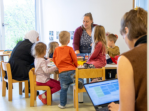 Externe Evaluation durch pädquis in einem Fröbel-Kindergarten