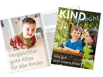 Die Ausgabe 1-2024 der KINDgerecht "Wie gut sind unsere Kitas?" Foto: © FRÖBEL e.V. / Boris Breuer