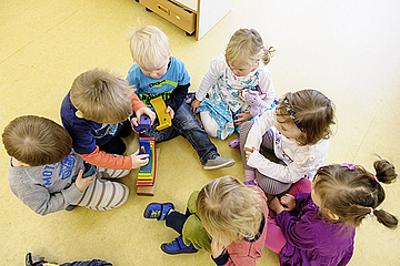 Kinder im FRÖBEL-Kindergarten Am Filmpark, Potsdam