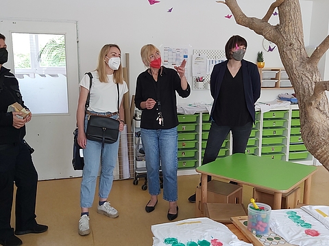 FRÖBEL-Kindergarten Traumzauberbaum Besuch Bezirksstadträtin