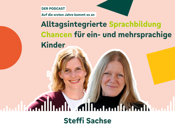 "Auf die ersten Jahre kommt es an" - der Podcast für Erzieher:innen: Kathrin Hohmann spricht mit Prof. Dr. Steffi Sachse darüber, wie alltagsintegrierte Sprachbildung ein- und mehrsprachige Kinder stärkt – wissenschaftlich fundiert und praxisnah.