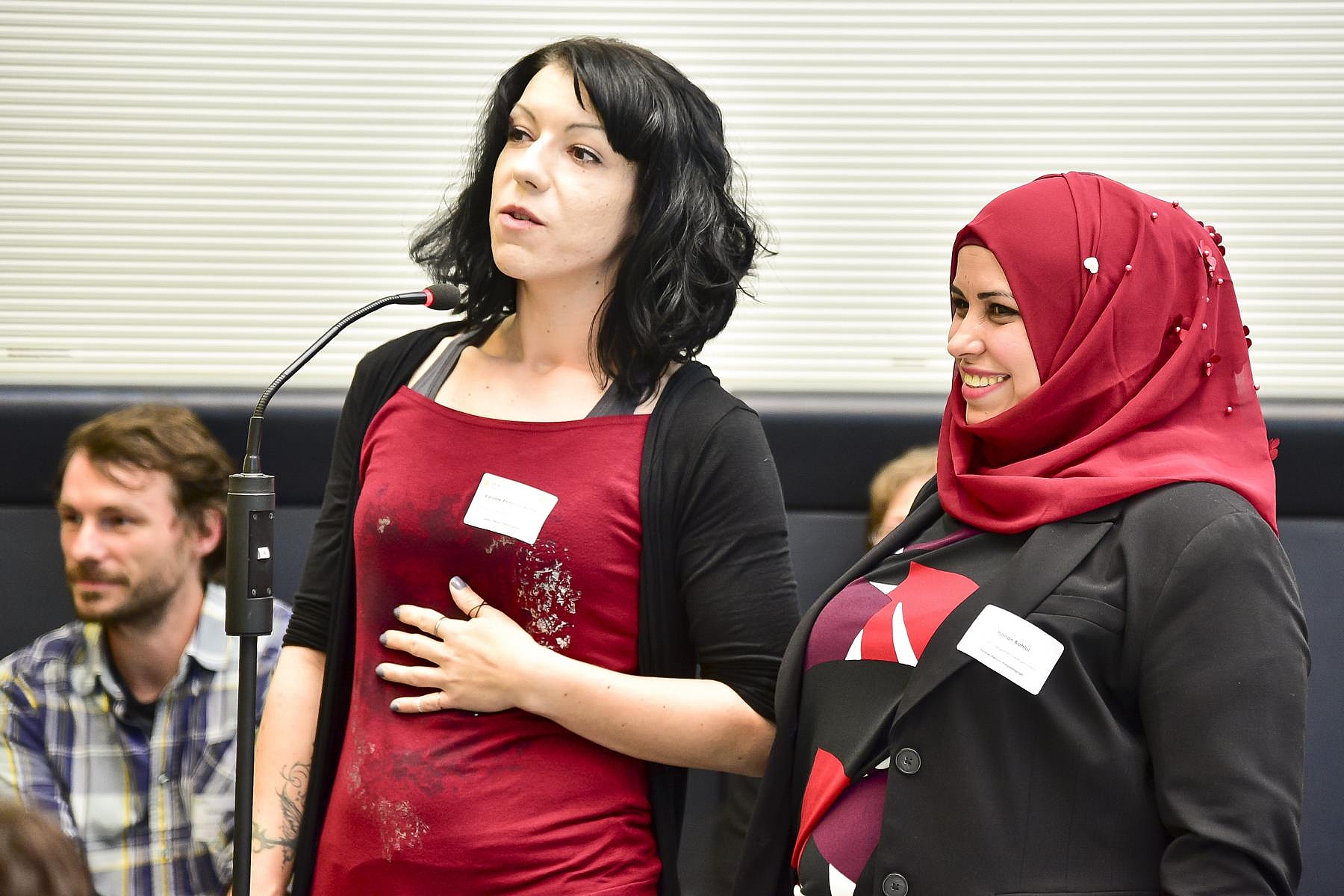 Karoline Feldner und Hanan Bahlul