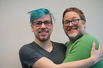 Ansgar Fieberg und Wolfgang Puth, Studierende an der FRÖBEL Akademie