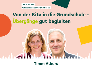 Podcast "Auf die ersten Jahre kommt es an", Folge 12: "Übergang von der Kita in die Grundschule begleiten" mit Timm Albers
